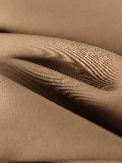 Loose Wide Leg Pleated Solid Color Pants Trousers