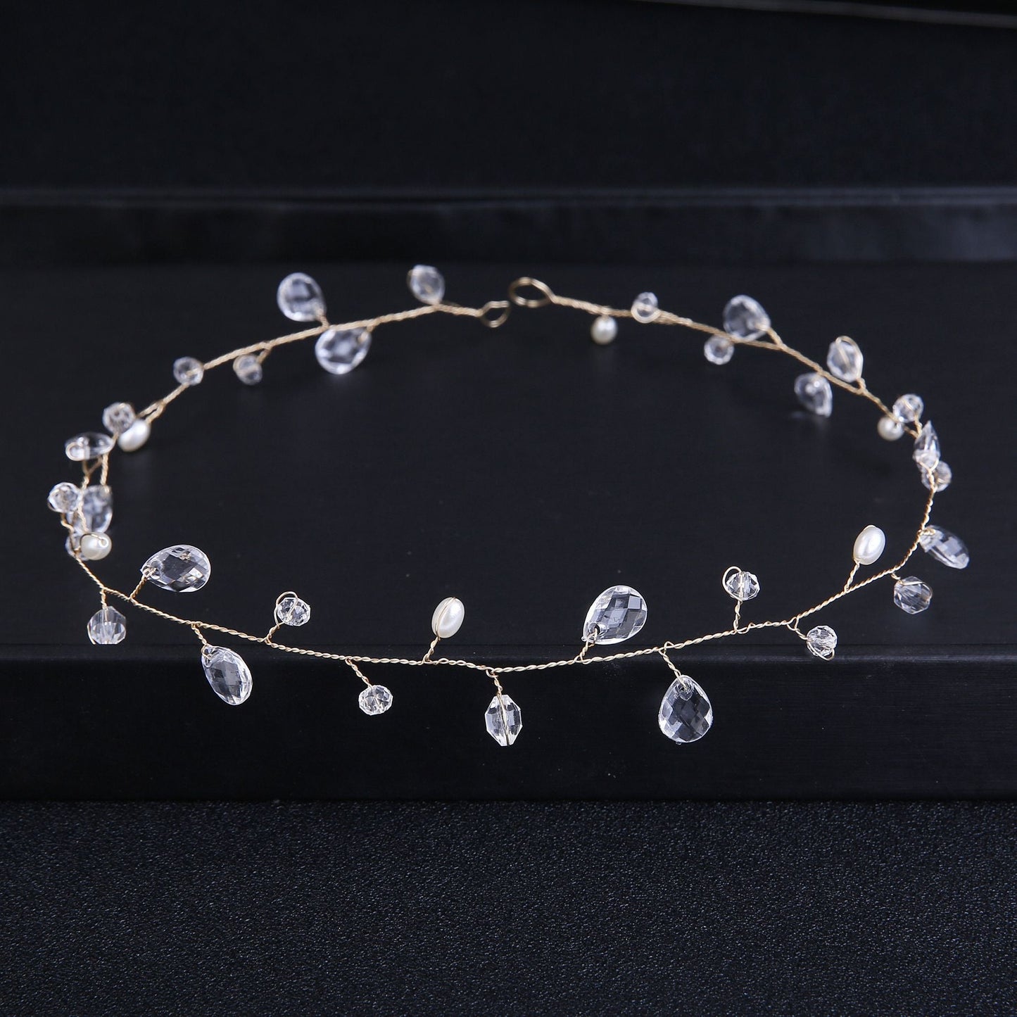 Handcrafted Pearl Headband Bridal Wedding Accessory