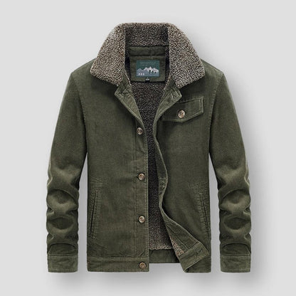 Saint Morris Corduroy Fleece Jacket