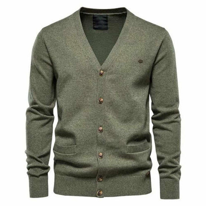 North Royal Wool Button-Up Cardigan