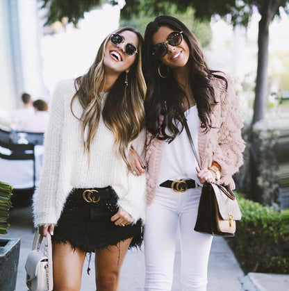 Winter Hairball Knitted Cardigan O Neck Long Sleeve Jumper Sweaters