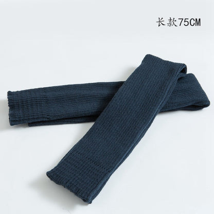 Adult Ballet Socks Yarn Yoga Warm Latin Leg Guard Extended Foot Over Knee Pile Stocking Cover 75Cm