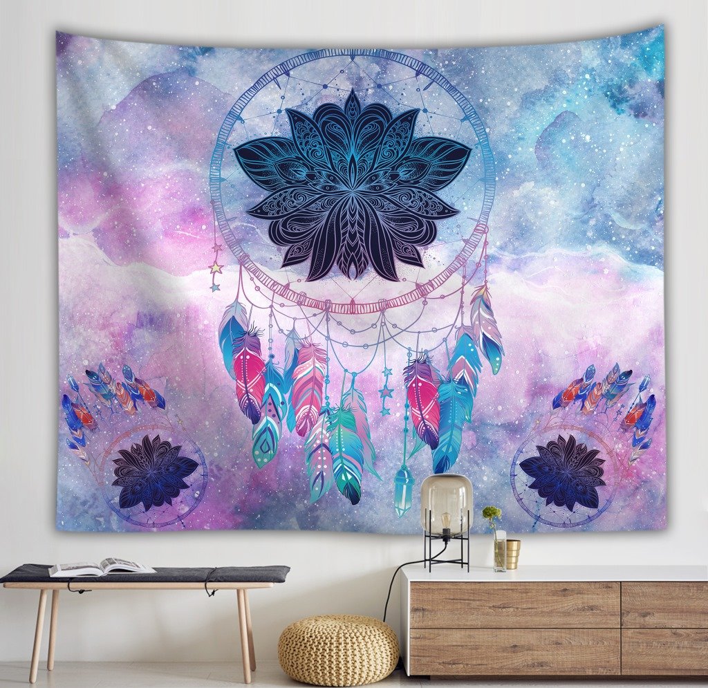 Dream Catcher Series Background Wall Custom Hanging Cloth And Small Fresh Tapestry Decorative Painting.