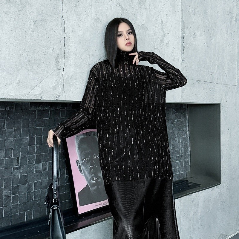 Sparkling Crystal Lace T-Shirt
