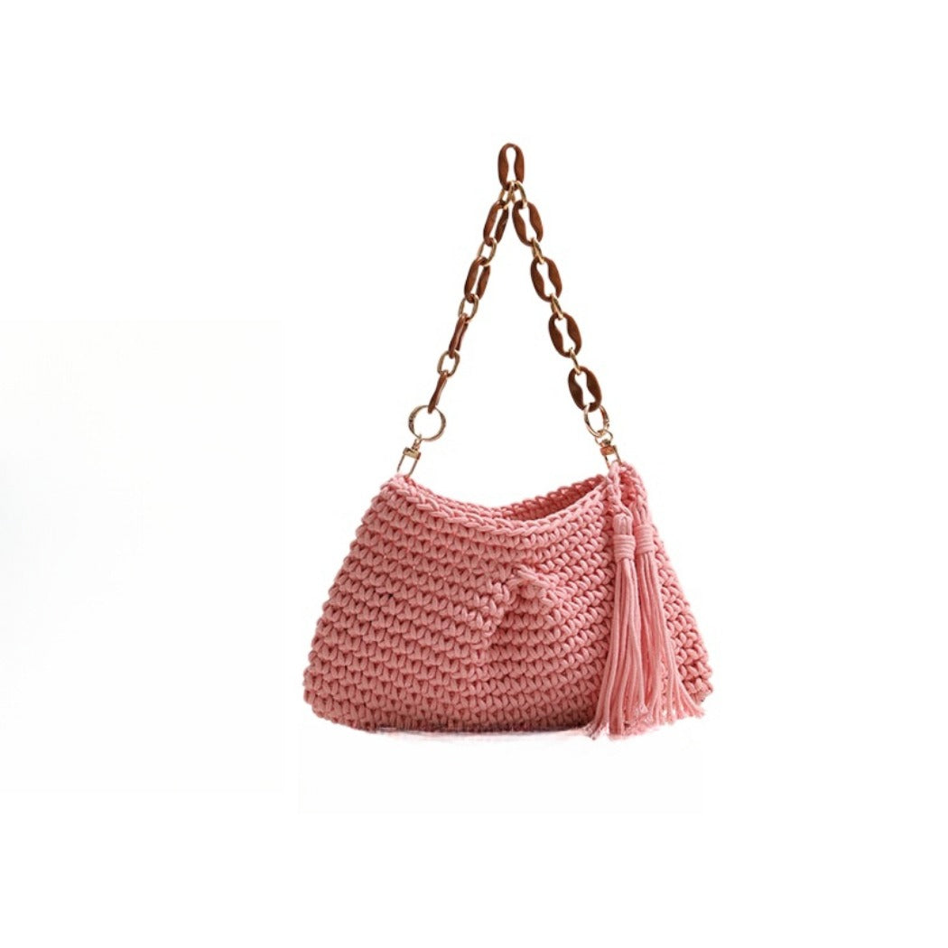 Cosbai - Classic Soft Crochet Sling Bag - Color Available