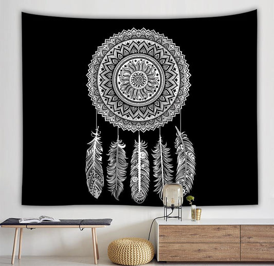 Dream Catcher Series Background Wall Custom Hanging Cloth And Small Fresh Tapestry Decorative Painting.