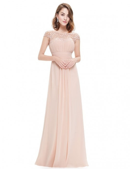 Elegant Lace Maxi Dress For Bridesmaids