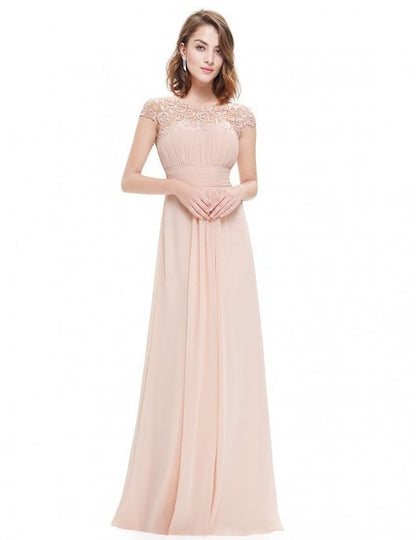 Elegant Lace Maxi Dress For Bridesmaids