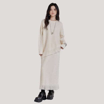 Cardigan And Skirt Set
