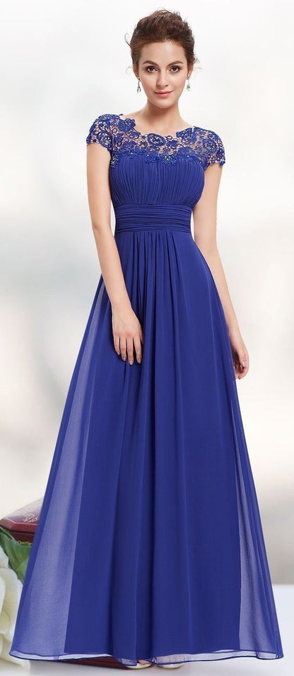 Elegant Lace Maxi Dress For Bridesmaids