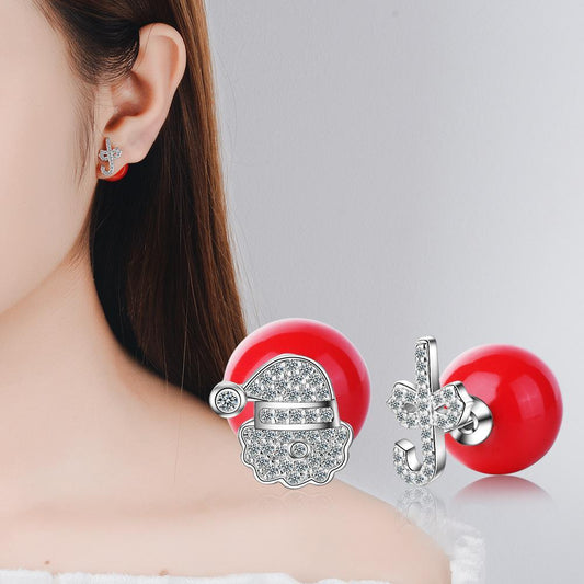 Autumn And Winter Earrings Earrings Earrings Gift Bells Snowflakes Christmas