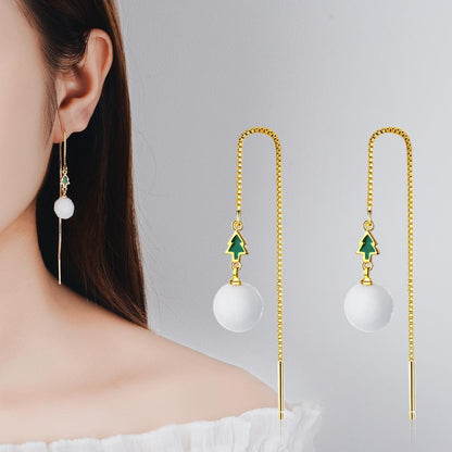 Autumn And Winter Earrings Earrings Earrings Gift Bells Snowflakes Christmas