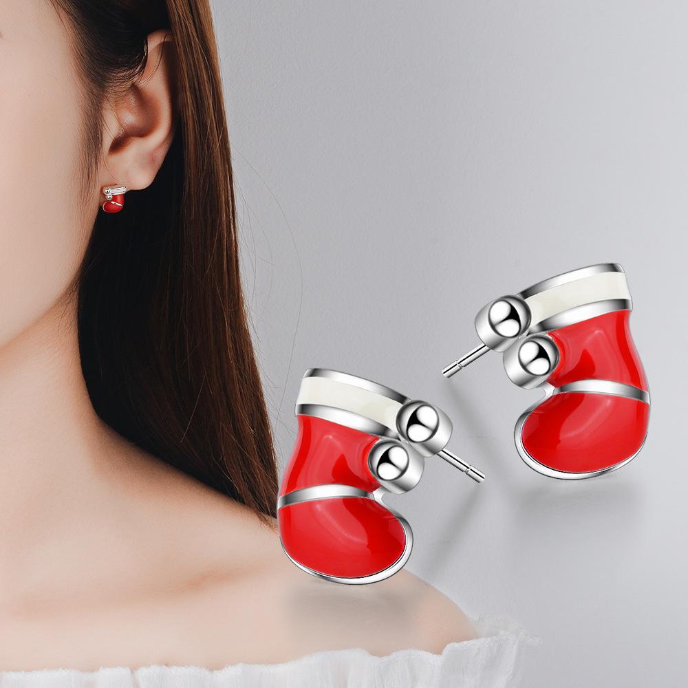 Autumn And Winter Earrings Earrings Earrings Gift Bells Snowflakes Christmas-2