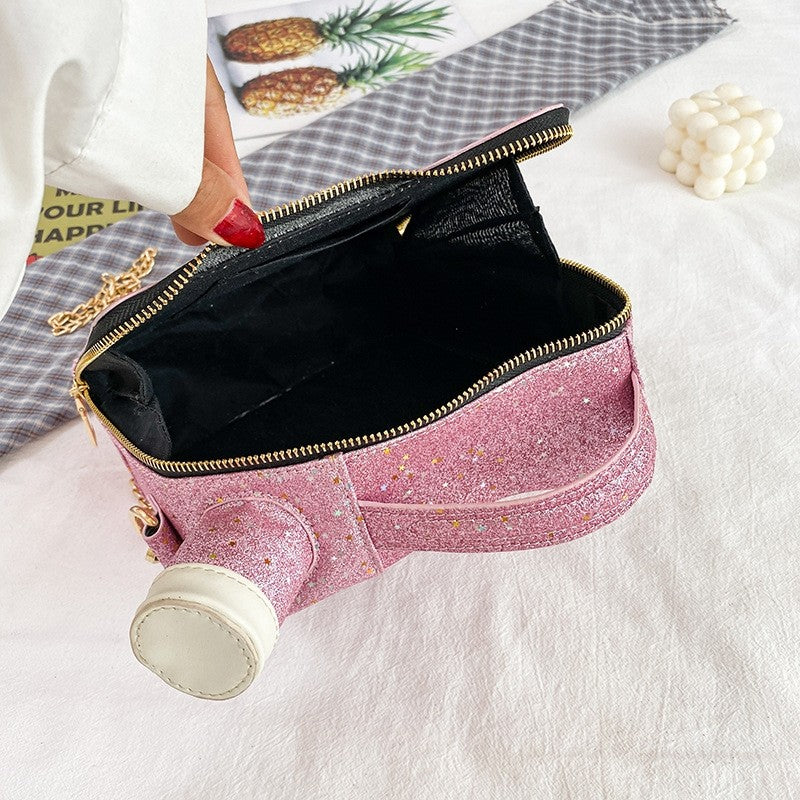 Shining Sequin Letters Crossbody Bag