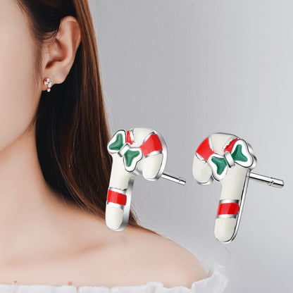 Autumn And Winter Earrings Earrings Earrings Gift Bells Snowflakes Christmas-3