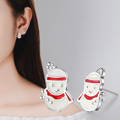 Autumn And Winter Earrings Earrings Earrings Gift Bells Snowflakes Christmas-2