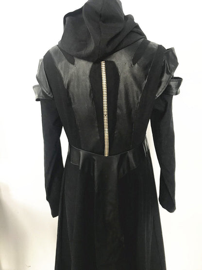 Long Sleeve Zipper Large Women'S Irregular Wind Coat Hoodie