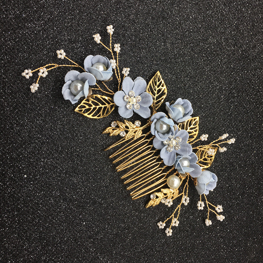 Floral Hair Combs for Weddings and Parties, Elegant Kids Hair Accessories
