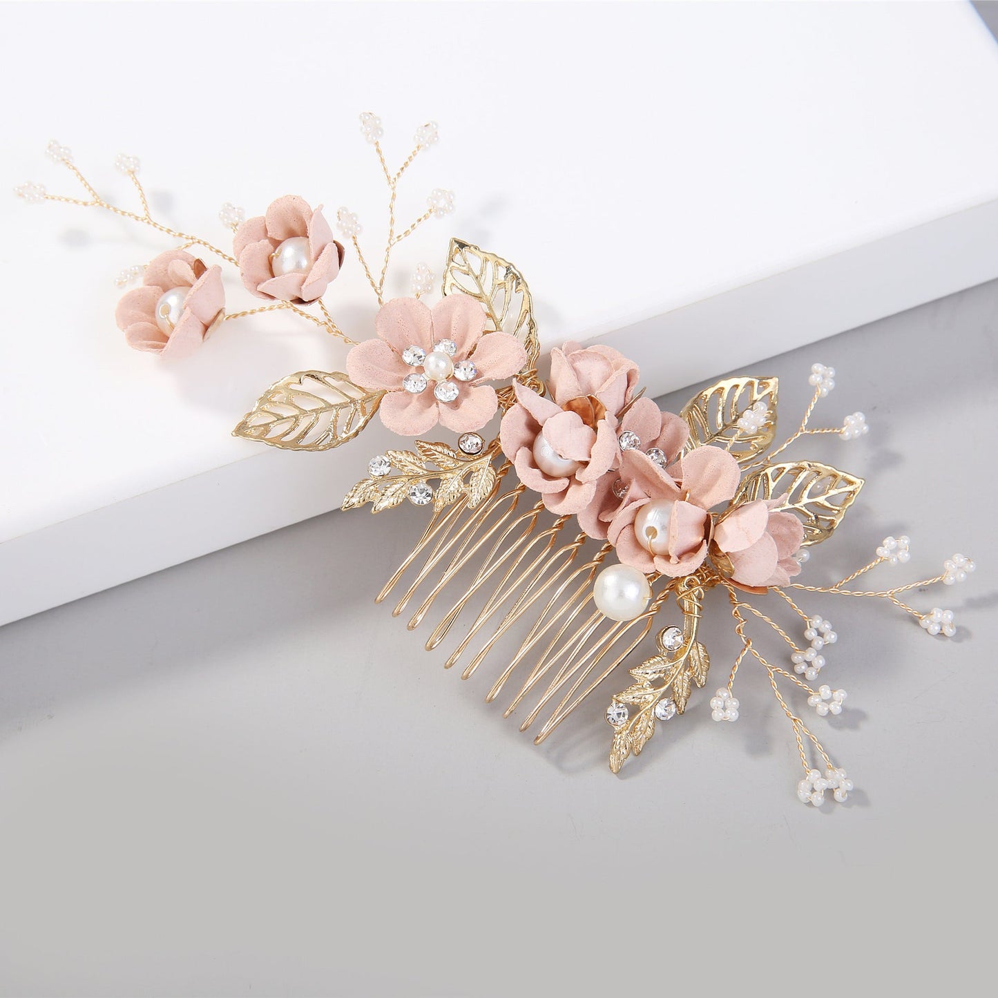 Floral Hair Combs for Weddings and Parties, Elegant Kids Hair Accessories