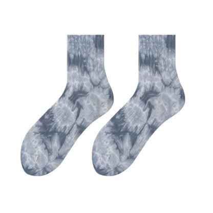 Rufia - Unisex Tie-Dye Mid-Calf Socks - Trendy &amp; Comfort