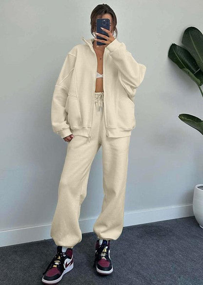 Oversized Hoodie And Jogger Set Soft Fabric