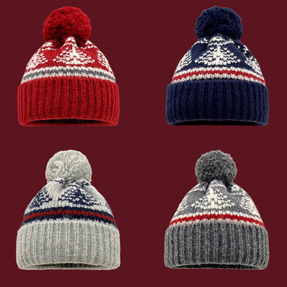 Winter Warm Fair Isle Knit Beanie Hat