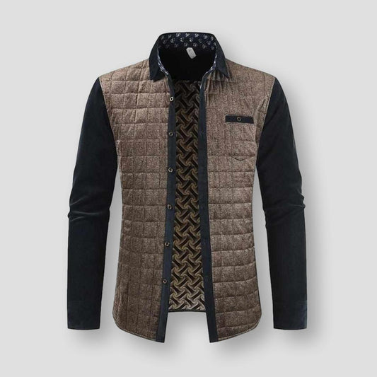 Sky Madrid Patchwork Quilted Jacket