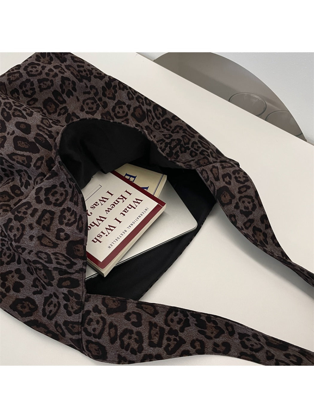 Cosbai - Leopard Print Tote Shoulder Bag