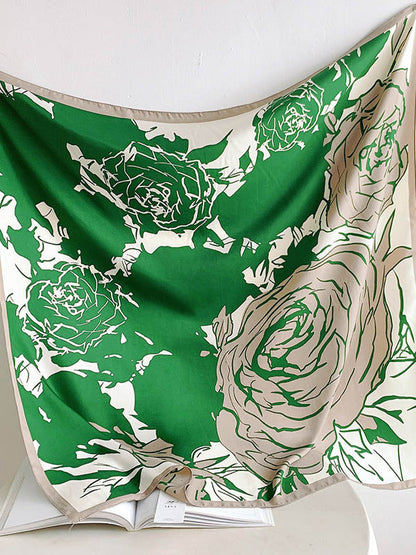 Flower Print Shawl&Scarf