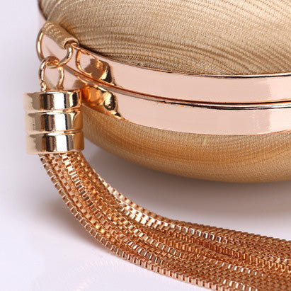 Silk Round Banquet Handbag