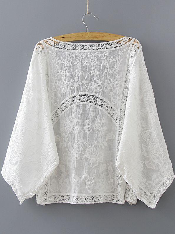 Hand-Cut Crocheted Blouses Lace Shirts Thin Sunscreen Shirts Knitted Shirts And Cardigans