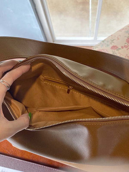 Casual Solid Color PU Tote Bags Accessories