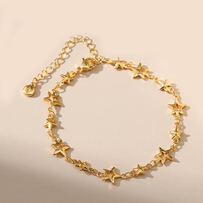 Star Chain Splicing Sweet Link Bracelet