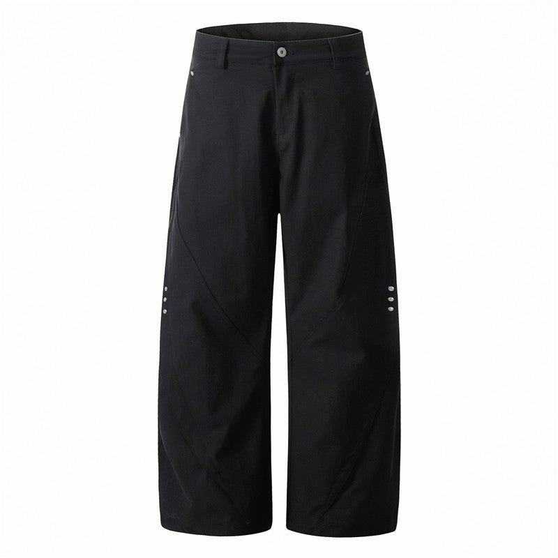 Loose Rivet Knife Pleat Trousers