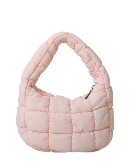 Solid Color Cloud Bag Cute Mini Handbag