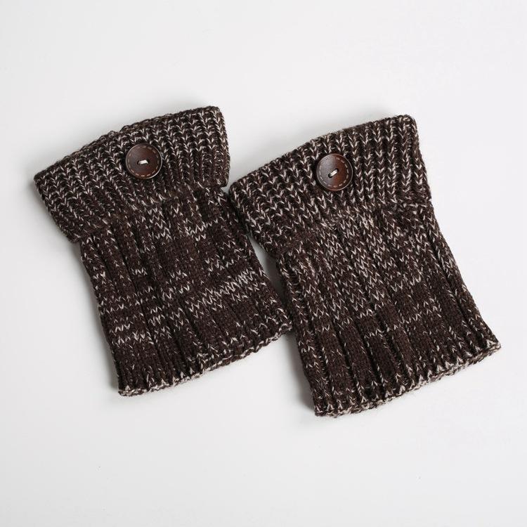 Boot Cuff Thick Short-Sleeved Thick Thick Bamboo Knit Wool Yarn Socks - 11
