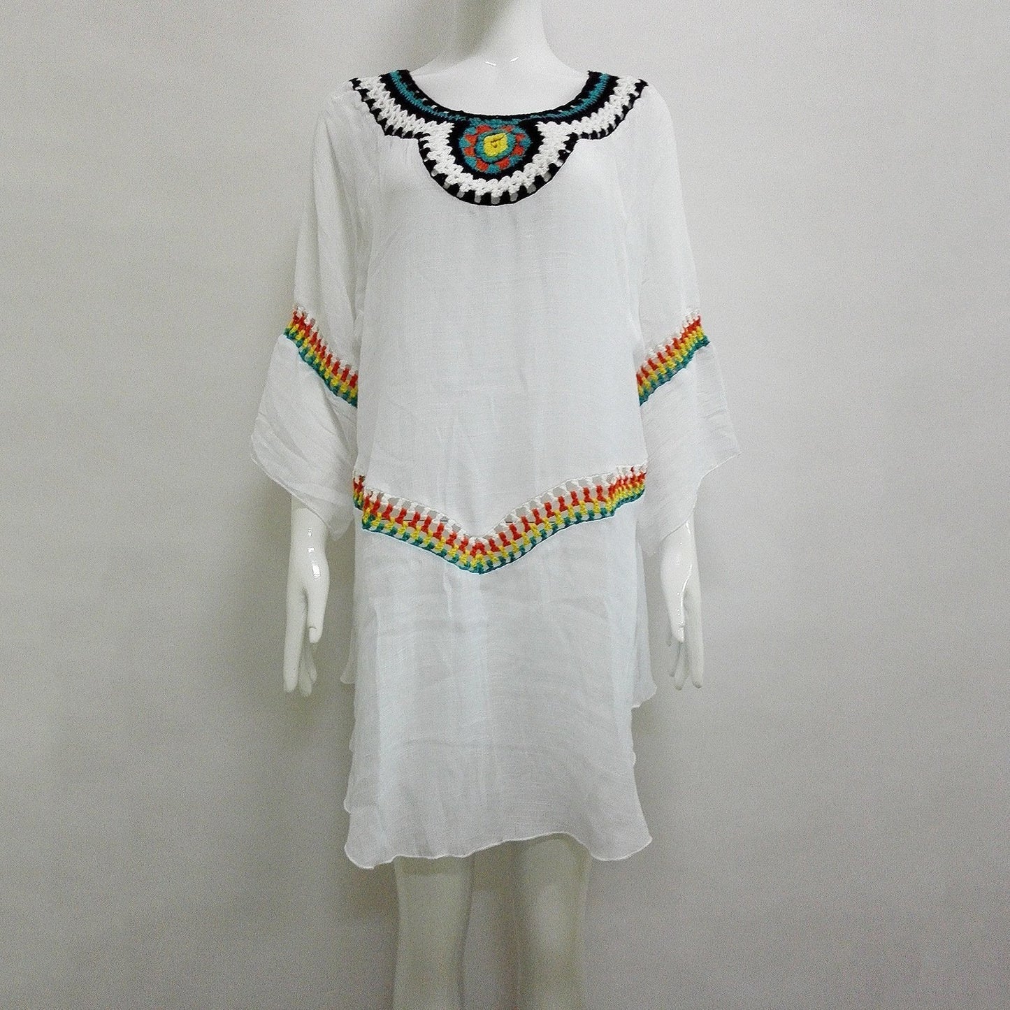 Three Colors Large Size Fashion Loose Women Bohemia Style Cotton In The Long Section Of The Shirt