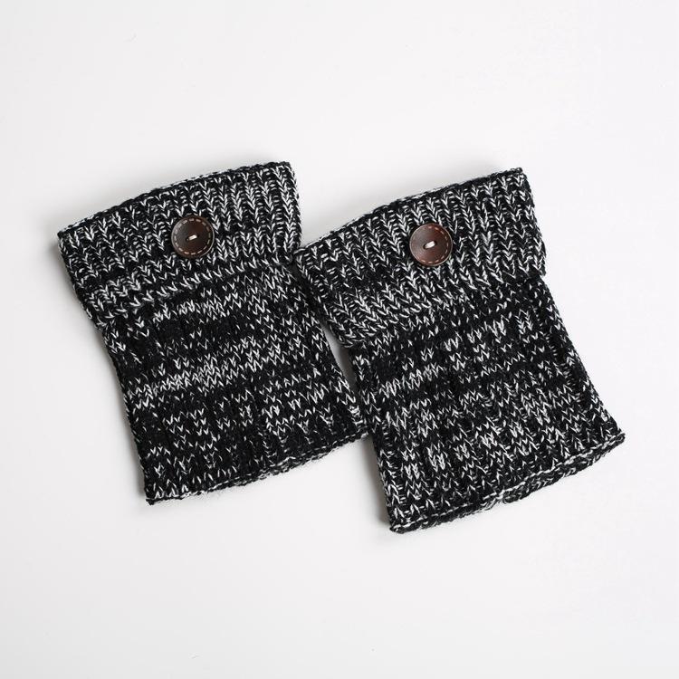 Boot Cuff Thick Short-Sleeved Thick Thick Bamboo Knit Wool Yarn Socks - 11