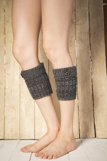 Boot Cuff Thick Short-Sleeved Thick Thick Bamboo Knit Wool Yarn Socks - 11