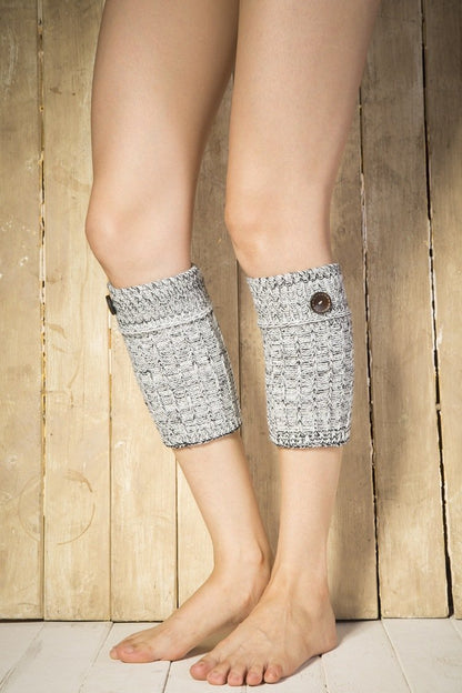 Boot Cuff Thick Short-Sleeved Thick Thick Bamboo Knit Wool Yarn Socks - 11