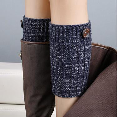Boot Cuff Thick Short-Sleeved Thick Thick Bamboo Knit Wool Yarn Socks - 11