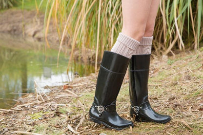 Wool Legs Leg Warp Knit Christmas Boots Over The Knee Diagonal 8 Pattern Twist Floor Socks