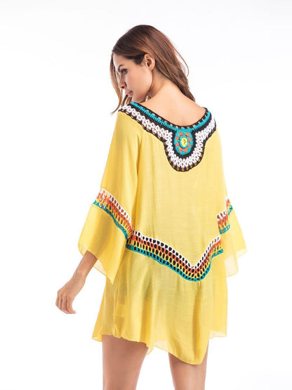 Three Colors Large Size Fashion Loose Women Bohemia Style Cotton In The Long Section Of The Shirt