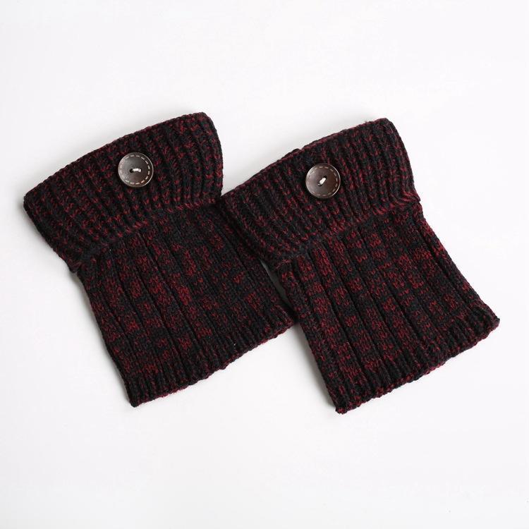 Boot Cuff Thick Short-Sleeved Thick Thick Bamboo Knit Wool Yarn Socks - 11