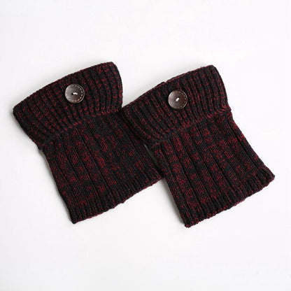 Boot Cuff Thick Short-Sleeved Thick Thick Bamboo Knit Wool Yarn Socks - 11