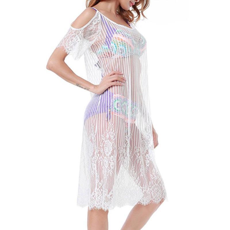 2018 New Sexy Lace Swimwear Bikini Cover Up