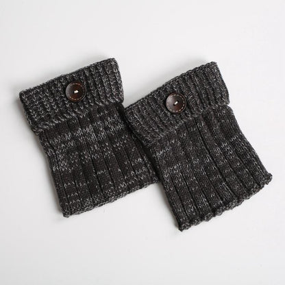 Boot Cuff Thick Short-Sleeved Thick Thick Bamboo Knit Wool Yarn Socks - 11