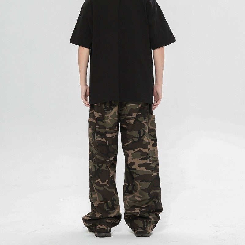 Camouflage Cargo Joggers Adjustable Ankle Cuff Men's Outdoor Style