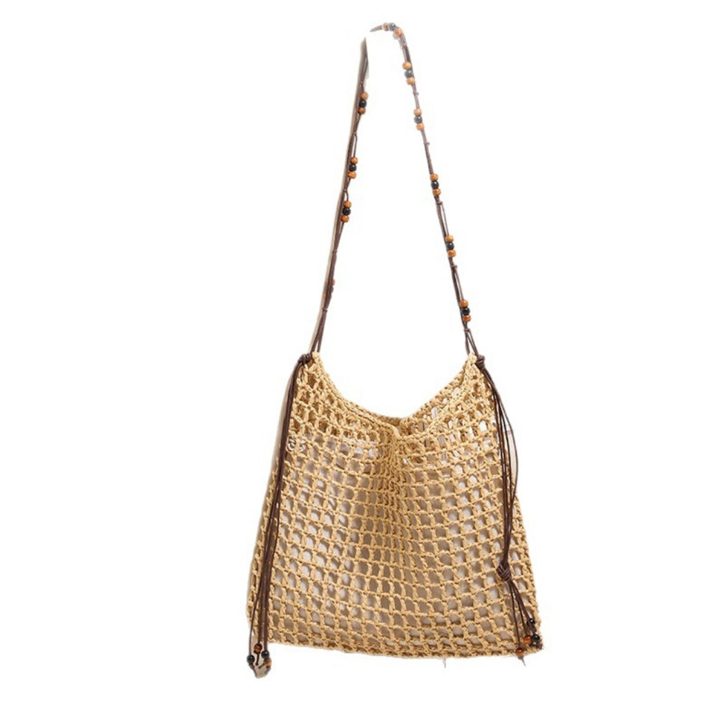 Cosbai - Boho Square Fringe Shoulder Bag - Chic &amp; Simple