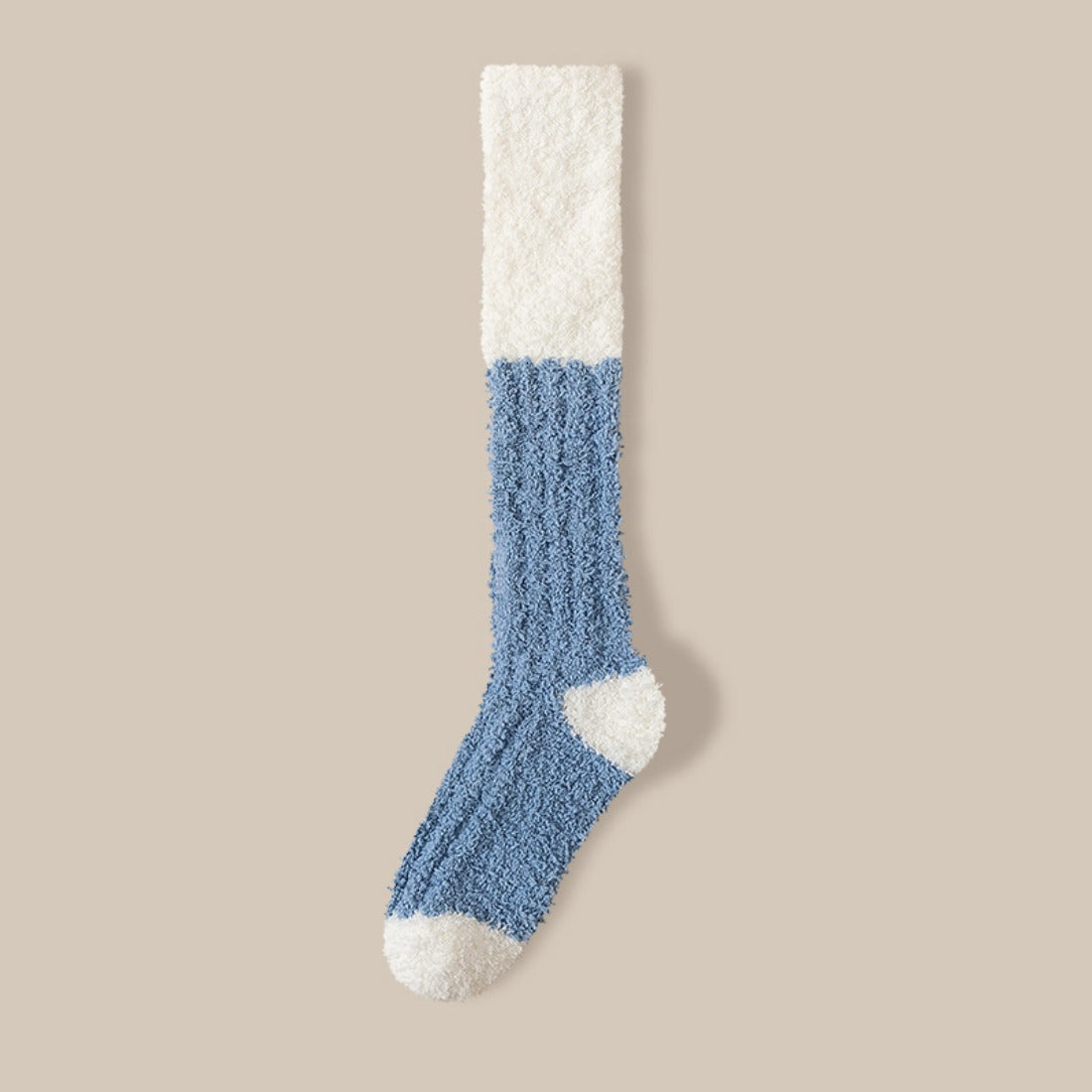 Rufia - Color Block Knee-High Towel Socks